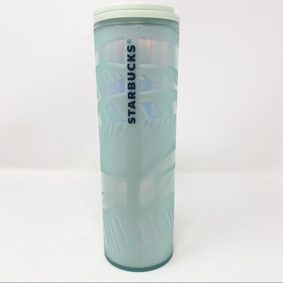 STARBUCKS LIMITED EDITION Mint Etched Ribbon Swirl Tumbler - Picture 2 of 7